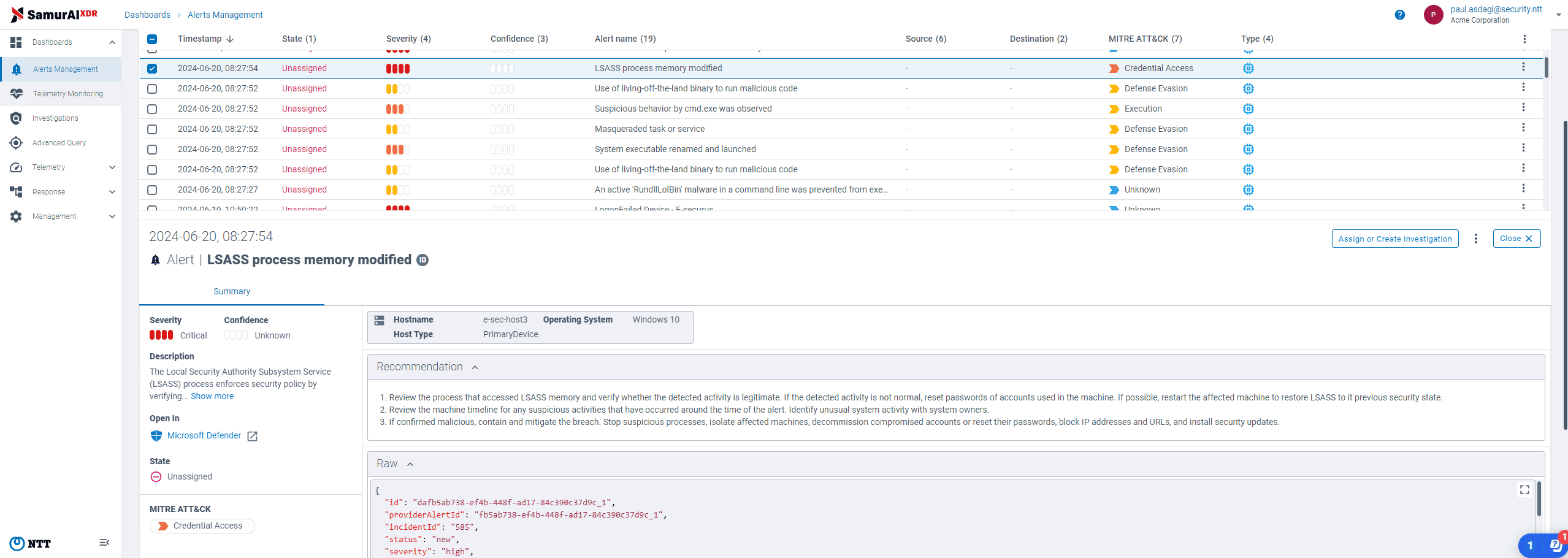 XDR Mapping Detections from Mitre Att&ck